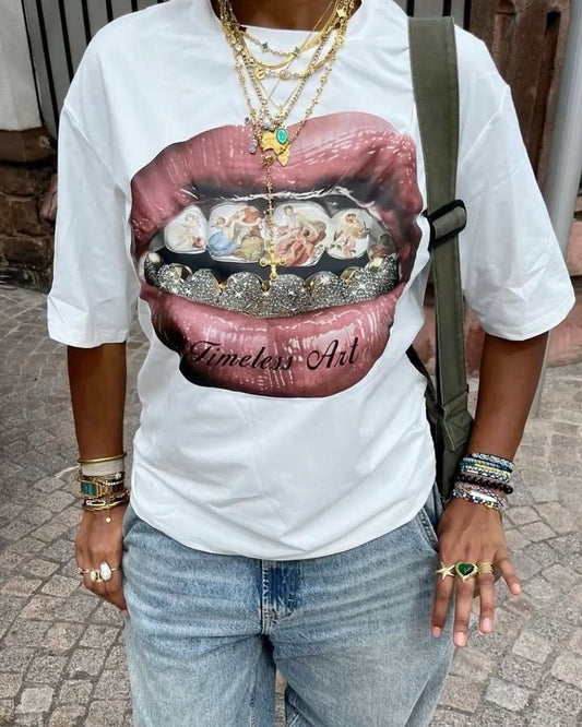 PINK MOUTH T-SHIRT